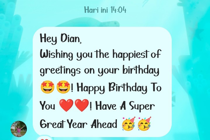 Thank you for the best wishes on my birthday <a href="/SwatiSinha2309/">Swati Sinha</a> dee ❤🥺
Even though you're not active on Instagram, you don't forget to wish me a birthday.. This means a lot to me ❤
Once again thank you ❤😘🤗