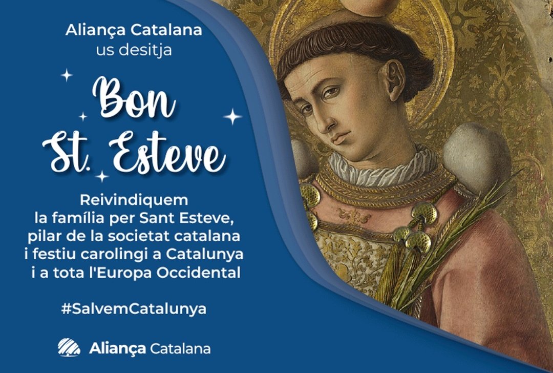 Bon Sant Esteve, catalans!
💙 #SalvemCatalunya
