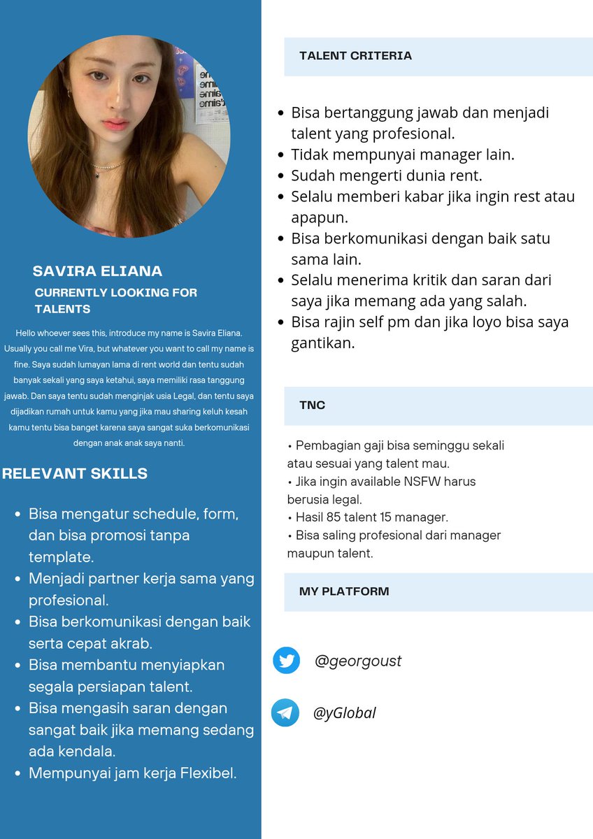 georgoust's tweet photo. @virtuaIbase Hello calon anak ku, kebetulan banget aku lagi nyari anak lanang nih. Dan ini CV saya bisa kamu cek terlebih dahulu, jika berminat bisa ketuk dm saya ya? https://t.co/ayXEQspxHo