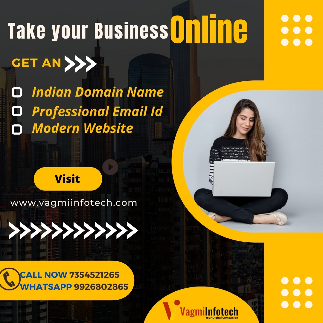VagmiNidhi's tweet photo. Take your Business Online !!
Get Domain Name , Hosting Service and Professional Website
Call Now - 7354521265
Whatsapp - 9926802865
#professionalemailid #vagmiinfotech #modernwebsite #domainnames #domainnameservices #domainnameregistration #webhosting https://t.co/bOvd6zZVH6