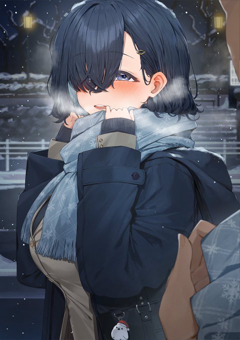 クリスマスイブの夜にプレゼントを一緒に買った帰り道

「お揃いだね…お兄ちゃん...♪」 