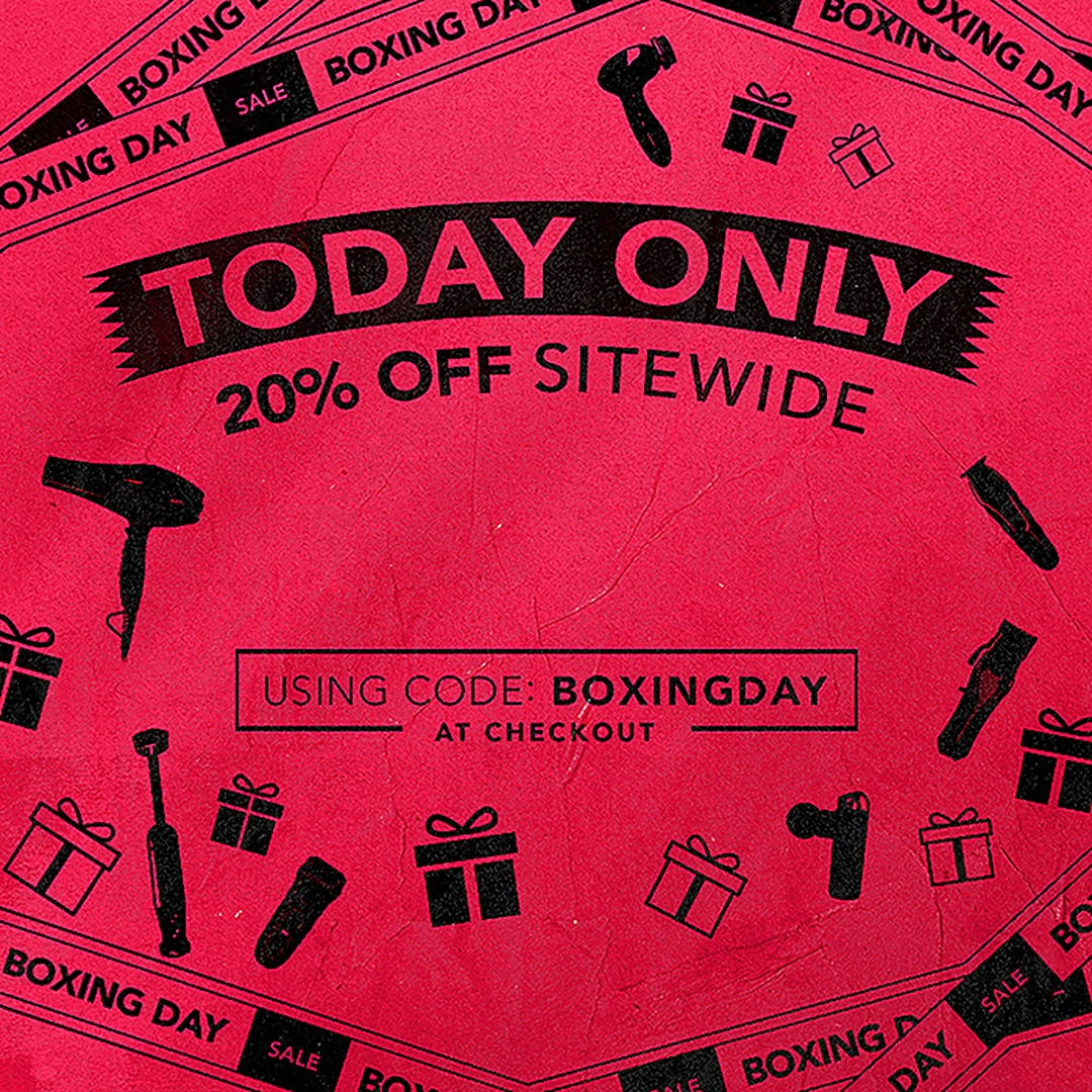 For today only, we're offering 20% off all online products*. Use the code 'BOXINGDAY' to redeem your offer and get a discount on any Wahl product today. Be quick - this offer ends at midnight tonight!

#wahl #wahluk #wahlclipper #wahlclippers #wahltrimmer #wahltrimmers