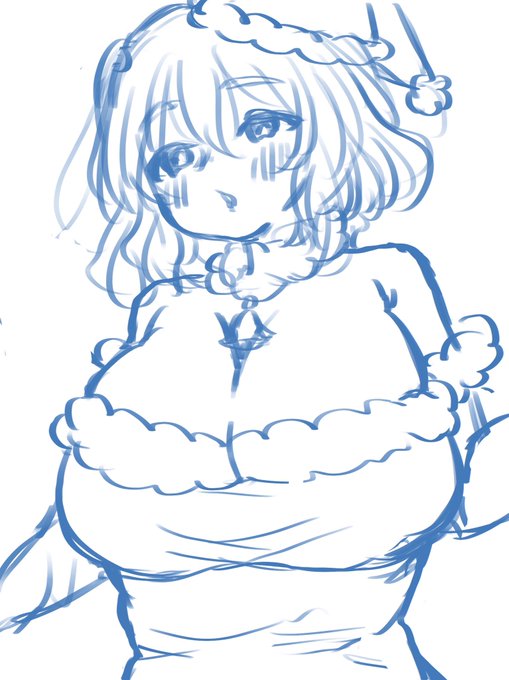 メリクリ色紙様にラフ描いてたレティさんのやつ 