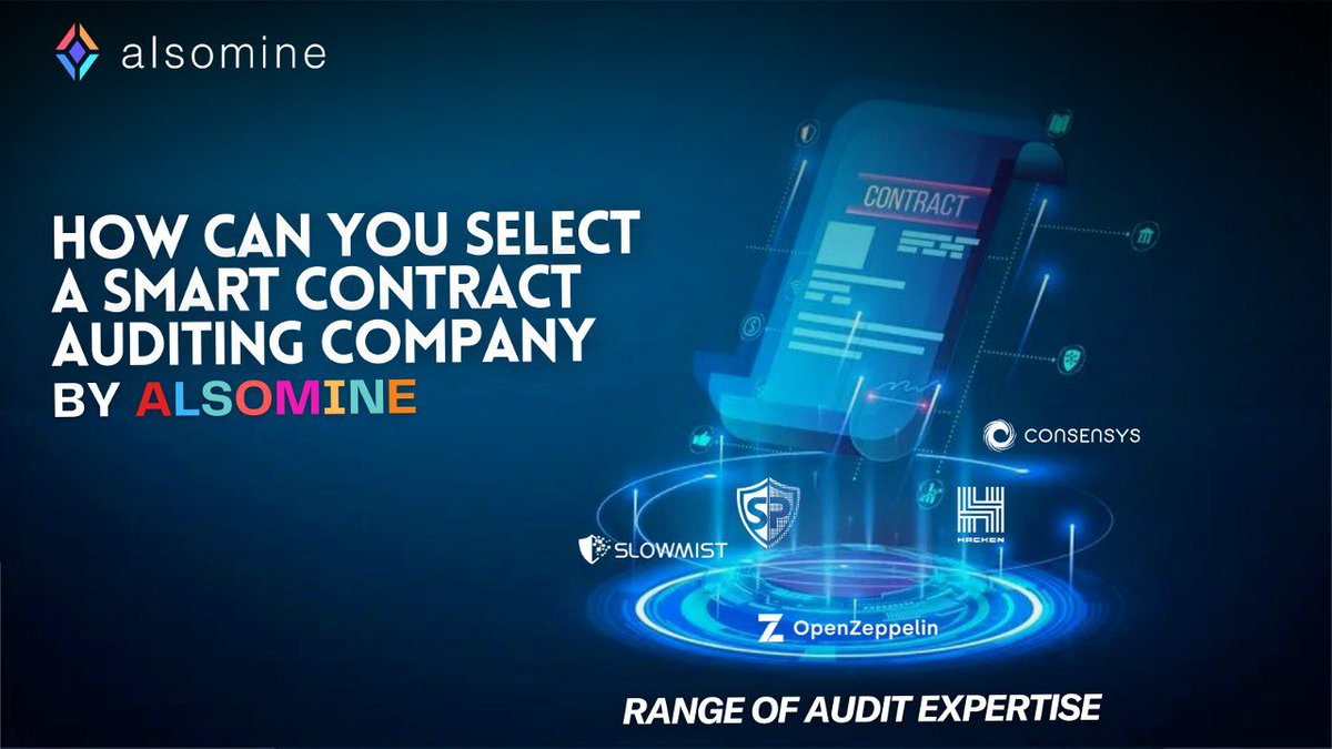 Alsomine2's tweet photo. 📝Another crucial aspect you should look for in a smart contract auditing companies list would refer to expertise.
Ethereum contract auditors are abundant but @Polygon , @solana , @avalancheavax , @BNBCHAIN , and @FantomFDN auditors are rare.
🔎
#alsomine #eth #solana https://t.co/Y7oE2Osfdu