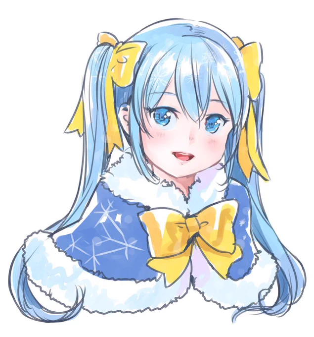 おつ雪ミクさん&amp;おつ雪ルカさん¶(⁄•˅̮•∖)⁋(⁄•˅̮•∖し 