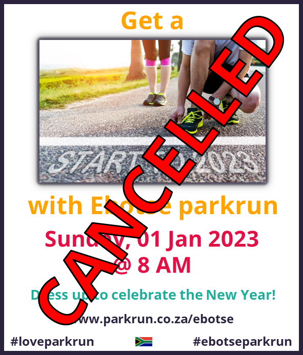 ebotseparkrun's tweet photo. Due to unforeseen circumstances, Ebotse parkrun will NOT be happening on 1 Jan 2023. A parkrun event will happen as normal on 31 December 2022. Please check the website below to find other parkrun events that are taking place on 1 Jan 2023.

https://t.co/wM4XNVWQ1o https://t.co/DnWxRvP3jD