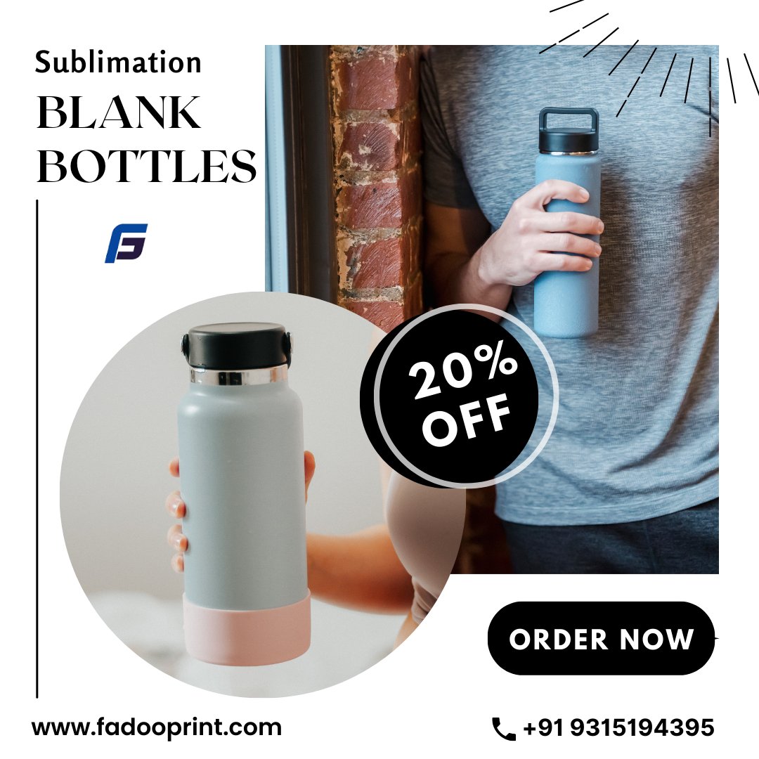 Order Now!
--
Call us:- +91 9315194395
Visit for more:- fadooprint.com
--
#fadooprint #sublimationbottles #blankbottles #gymbottles #printedbottles #printedsipper  #customizedbottle #customizedgymbottles #personalizedbottles  #personalizedmug #personalizedgymbottles