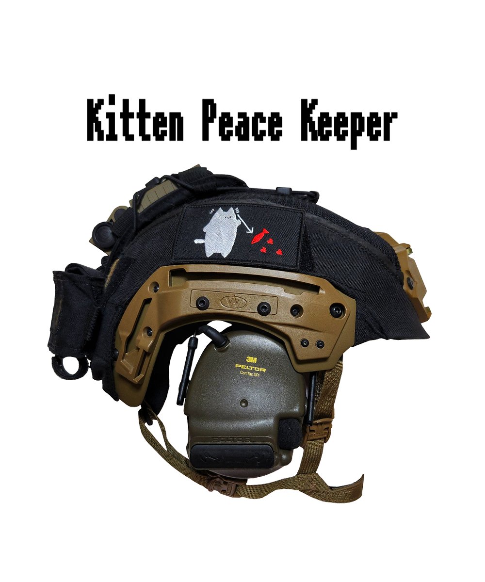 「Black Kitten Patch単価:2500円通常郵送無料3枚のみ在庫が御」|けろのイラスト