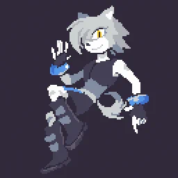 by  