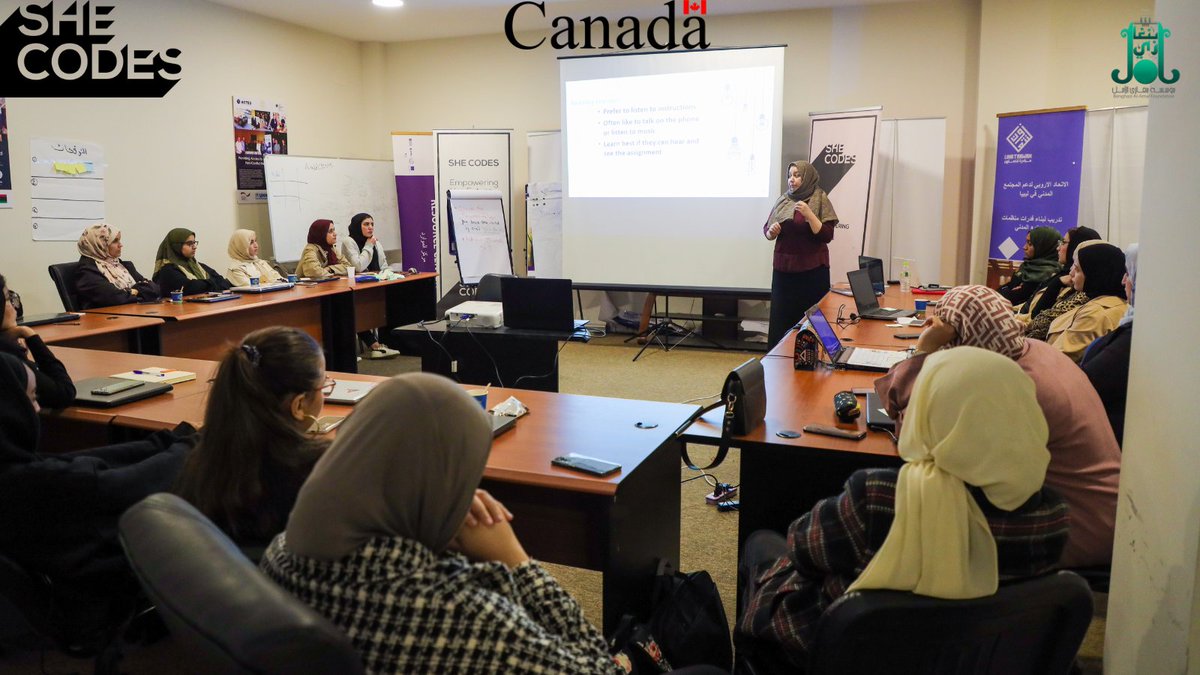 Shecodes2018's tweet image. #OperationCode participants were trained on Classroom Management Strategies and its importance in creating an interactive and positive environment for Kids, where education is by joy. 👩💻
Instructor: Dina Bensureiti💫
Funded by @CanEmbLibya