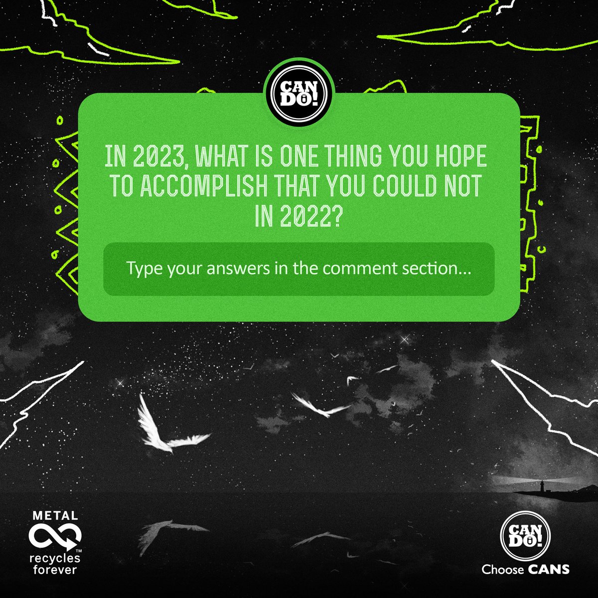 cando_ng's tweet photo. There is a great opportunity for a fresh start in 2023. Let us know one thing you will do that you didn't think you were brave enough to do in 2022
#MakeItForever #BeAPioneer #ChooseCans #BeverageCans #CanDo https://t.co/43uRJkbc5Y