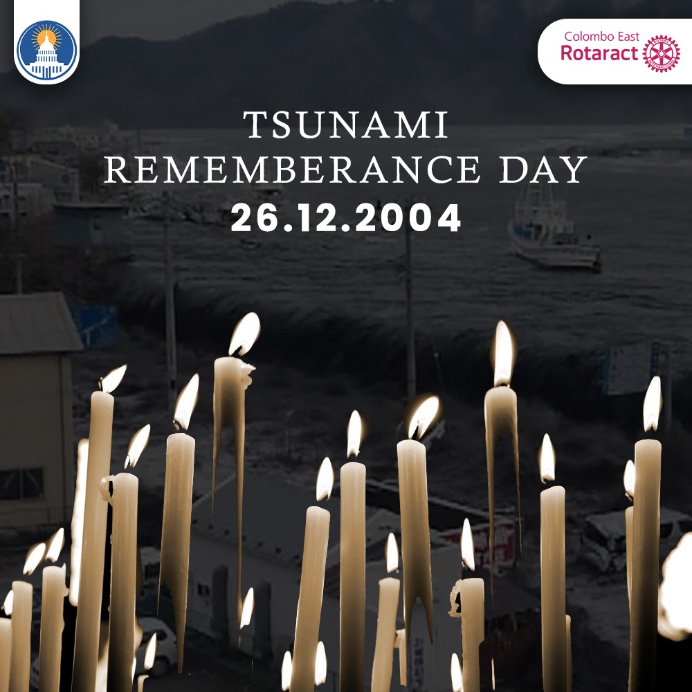 ColomboEast's tweet photo. Today, we remember the victims of that devastating event and salute all those who sacrificed their own lives to save others.🪔

#Rotaract 
#Rotaract3220
#RACCE 
#CarpeDiem
#ColomboEast 
#Tsunami
#SriLanka https://t.co/d3rqJvQ0R1