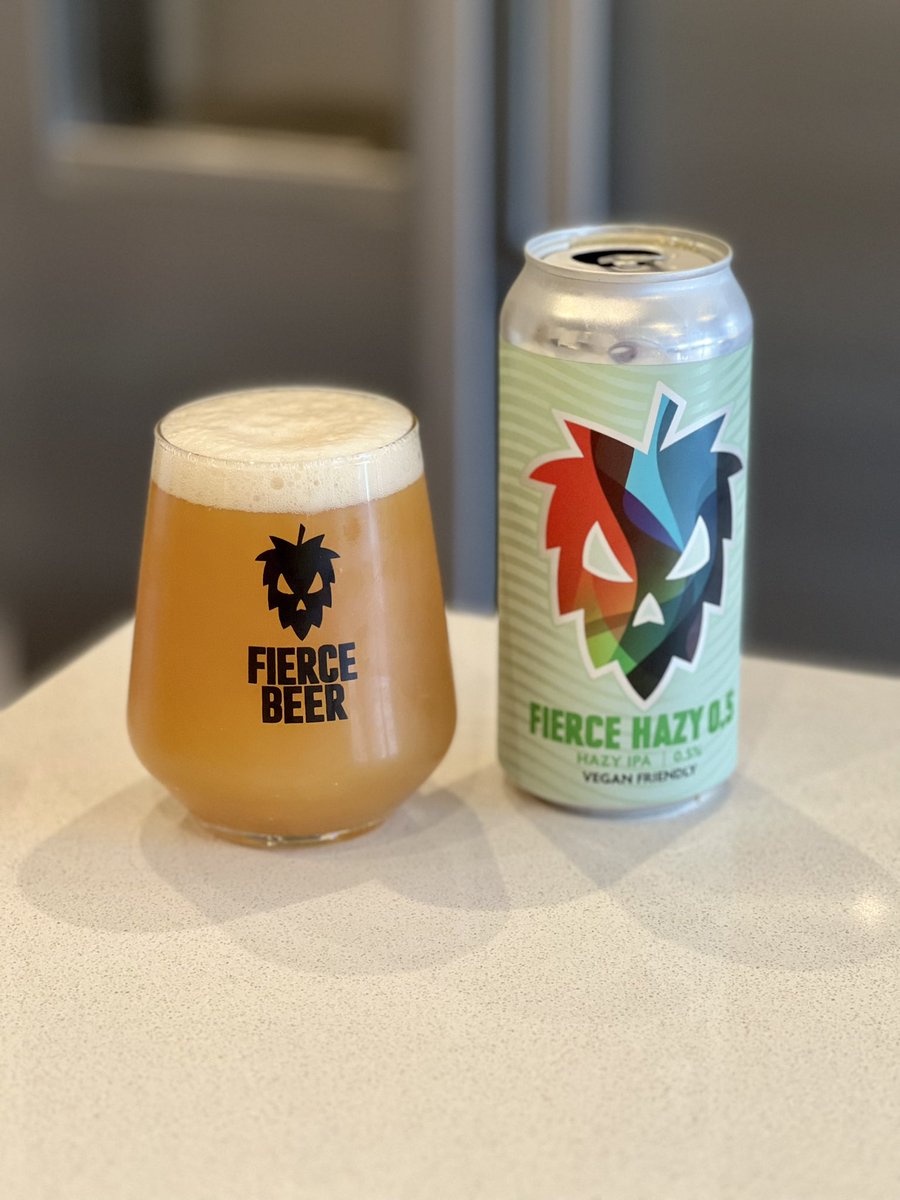 UKsoberAF's tweet photo. Getting ready for #DryJanuary - you can’t go wrong with this pair from @fiercebeer. A 0.5% Hazy IPA and a Cerveza 0.5% are total bangers https://t.co/VIiLLBXeJB