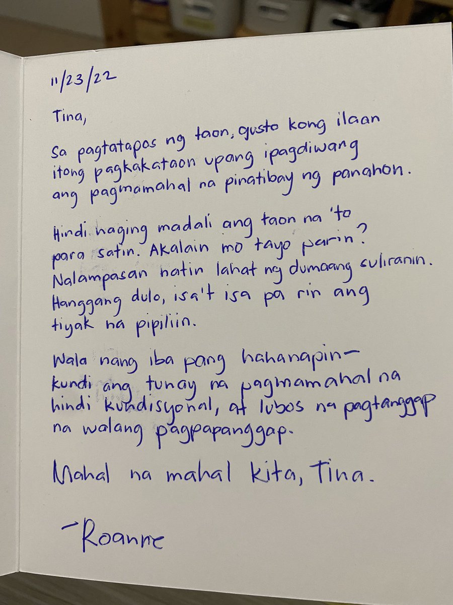 inaurner's tweet photo. the letter                       the gift https://t.co/H6k91huhSg