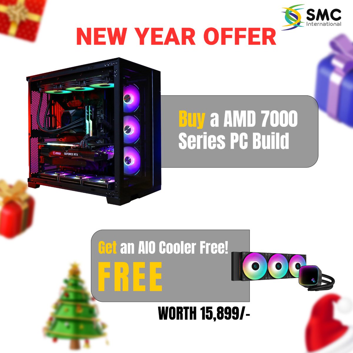 SMCIntOfficial's tweet image. Here is our offer for making this New year special for you,

Now Buy any AMD Ryzen 7000 Series PC Build from SMC International,
and Get a CPU Cooler free along with your PC Build.

Checkout now:  zcu.io/bl4Z 

*Offer is for a limited time or the Stocks Last