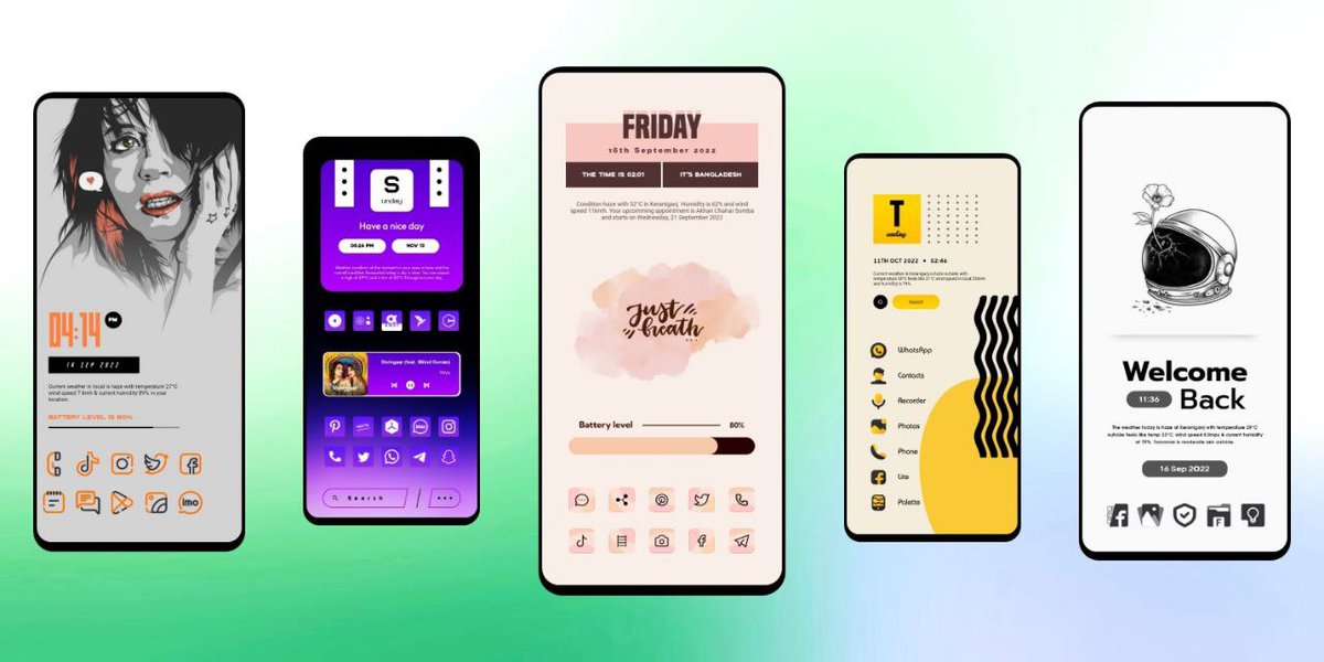 setup_boy_sojib's tweet image. Hi Guys, my 5th app is live on PlayStore.

👉 INTRODUCING: Choice KWGT play.google.com/store/apps/det…

👉 Initial release with:
100 widgets 
80 Wallpapers

👉 Selective Widgets from Alpha KWGT, Sigma KWGT, Delta KWGT &amp;amp; Sunshine KWGT.