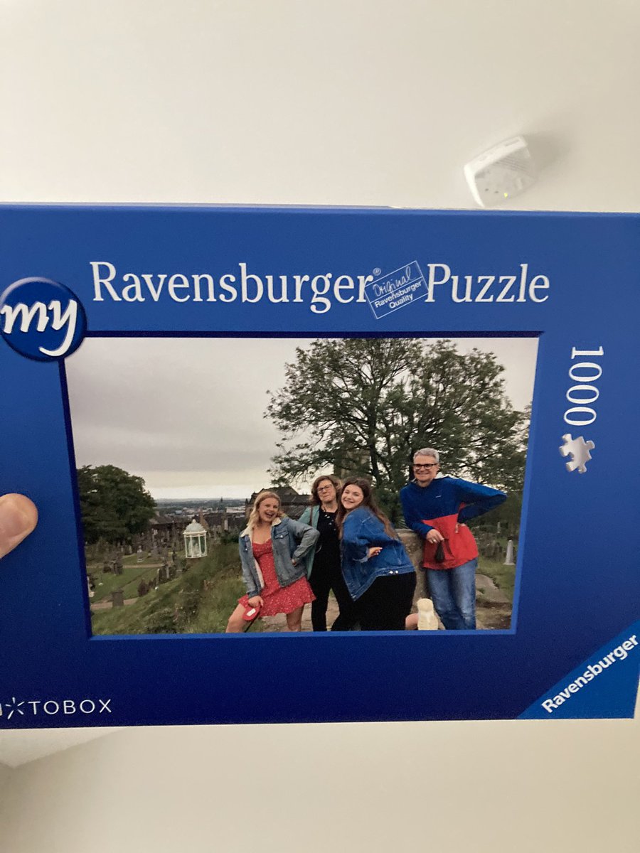 orangtank's tweet photo. Oh no! Santa brough us a @Photobox #ravensburger puzzle. The photo on the box is clearly not the puzzle we got…we’ll make it and hopefully someone will recognise their picture. https://t.co/QQcKln0K3N