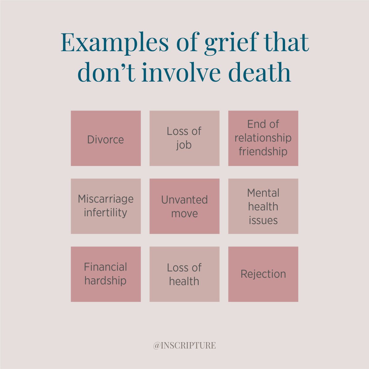 Inscripture_ltd's tweet photo. 💔 D o n ' t • L e t • I t • C o n s u m e • Y o u 💔

Grief comes in many shapes and sizes.

https://t.co/aNT2MFL0TI

#loss #grieving #griefjourney #griefquotes #griefawareness #griefandloss #holidaygrief #understandinggrief #bereavement #losssupport https://t.co/7TaqPmzrmT