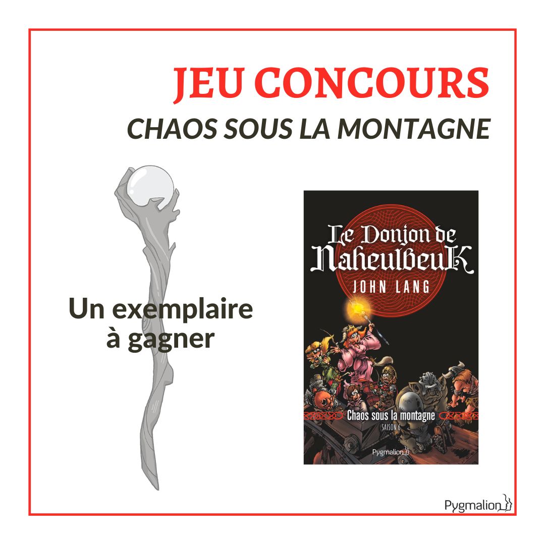 #Jeuconcours 
Pour tenter de remporter 1 ex. de "Chaos sous la montagne" de John Lang, rien de plus simple:
👉 Follow;
👉 RT.
Le gagnant sera tiré au sort et contacté par MP lundi prochain. Bonne chance 🍀

#fantasy #naheulbeuk #book #books #booklover #livre #livres #livraddict