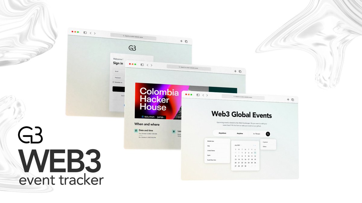 GBFoundationHQ's tweet photo. Web3 Event Tracking Tools by GB is where you can:

✅ Find the right EVENT
✅ Meet the right PEOPLE
✅ Coordinate your own EVENT
✅ Make new CONTACTS
And more 💥

We aim to solve problems for builders and web3 event hosts

#web3 #event #tools #builders #thegb #genesisbuilders https://t.co/r6X1u8gNNO