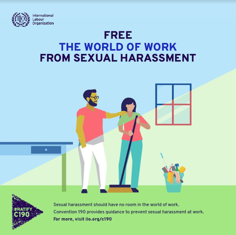 ilo's tweet photo. A safe and healthy working environment is a fundamental principle and right at work.  #RatifyC190 https://t.co/gIENUqn9zA https://t.co/crbxEwKvf3