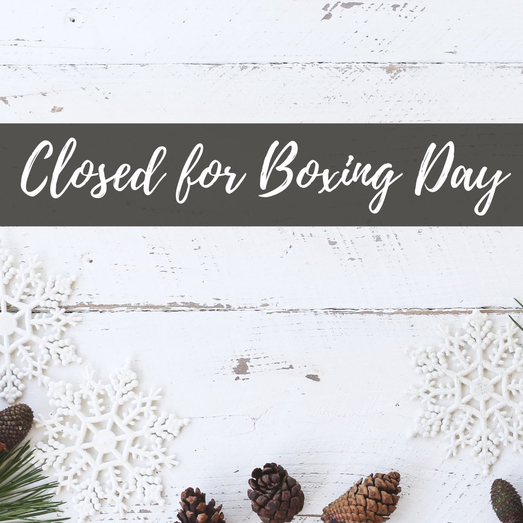 Both of our stores are closed today but will open for regular hours tomorrow!