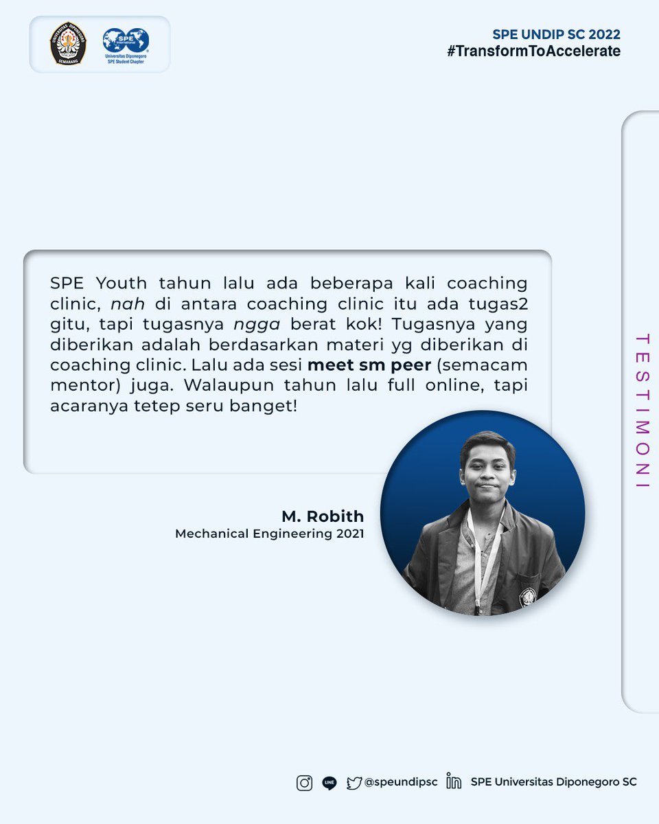 speundipsc's tweet photo. will be trained in Networking, Writing, Project Management and so on.

So, what are you waiting for? Come join us as SPE YOUTH!

Drop your question in our DM or contact the pic if you have questions:
Contact Person:
Aureliya Helmaleni Nolalita (line:.aurell/WA:085315807609) https://t.co/L56VjDrhVC