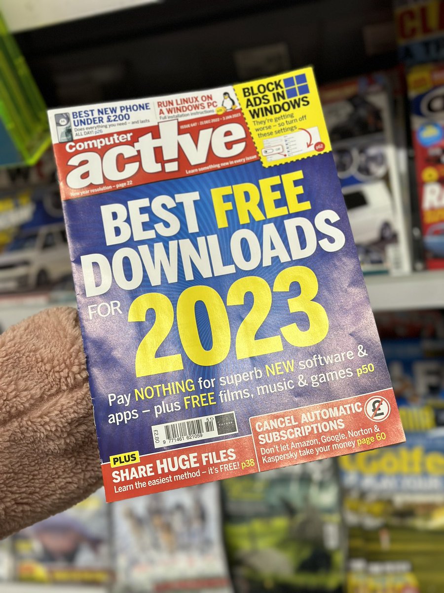 Great to see this blast from the past, @ComputerActive magazine still going strong! Reading these magazines whilst working in my dad's newsagents back in the last 90s/early 2000s (eating all the chocolates 🤢🙈) helped build the foundations of where I am today! #Grateful! 🥰