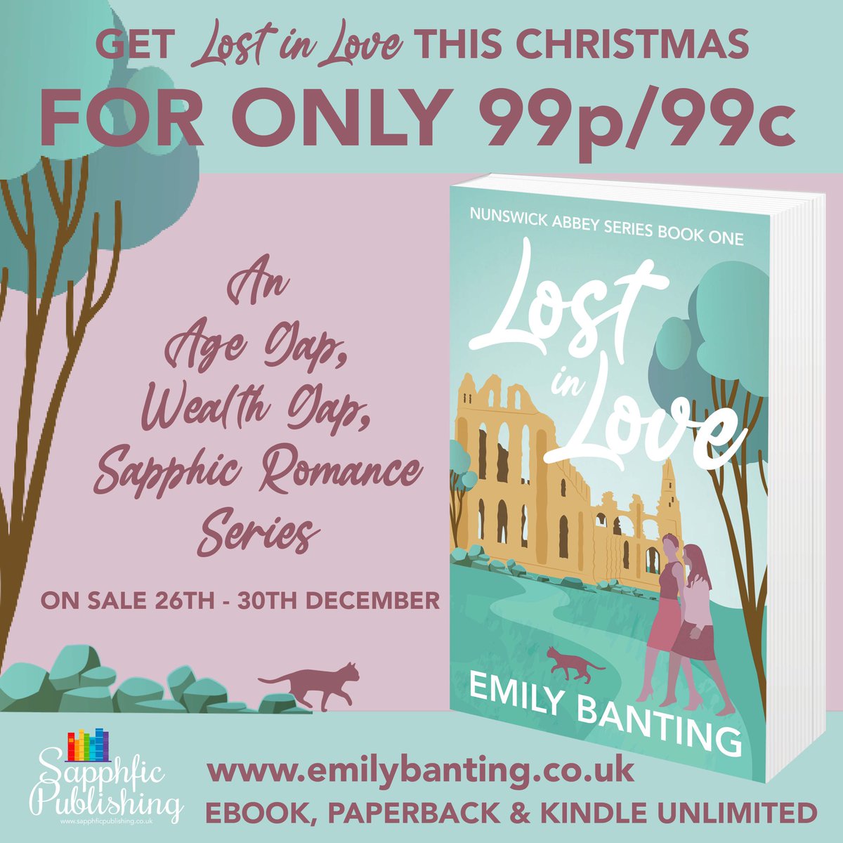 Get Lost in Love this Christmas for only 99c. On sale now until 30th December books2read.com/lostinlove #lgbtbooks #lesfic #sapphicromance #lesbianfiction #lesbianromance #sapphic #wlw #wlwromance #agegap
