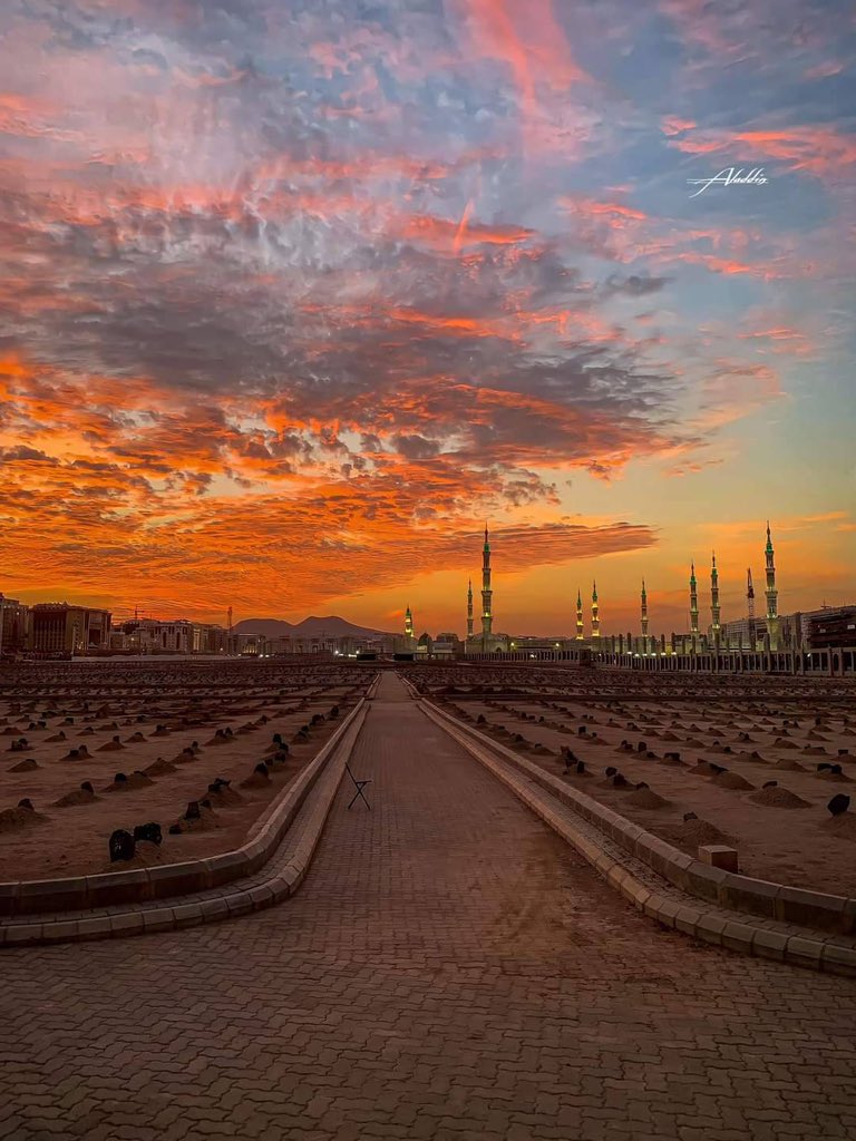 The Sunset of the Prophet's Mosque.