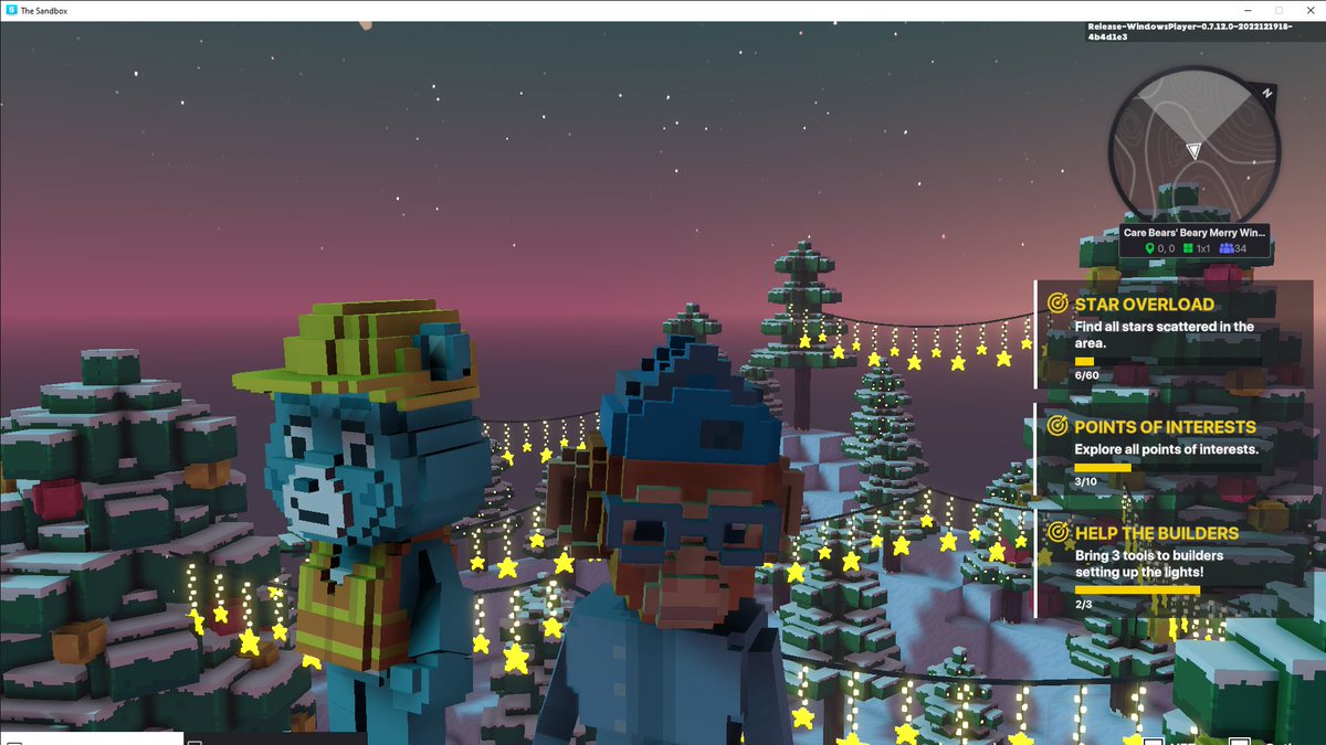 saensup89's tweet photo. @TheSandboxGame @carebears I found a @carebears blue construction worker in Merry Beary Winterfest! 👷🐻 #SeasonsGreetingsTSB https://t.co/L2IMKN0RuQ