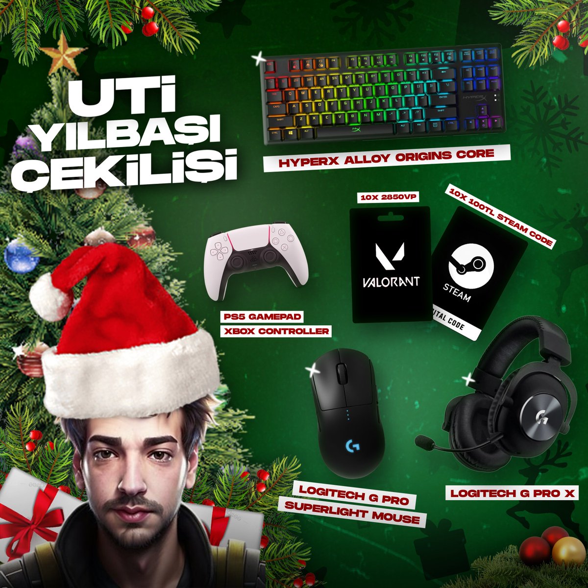 Beklenen yılbaşı çekilişi geldi 🥳🎁🎁🎄

Sizler için işe yarar ürünler tercih etmeye çalıştım umarım seversiniz 🫠

Katılmak için;
- Beni takip edin 
- Bu tweeti beğenin
- 1 arkadaşınızı etiketleyin

Bol şanslar 👏🙏🙏