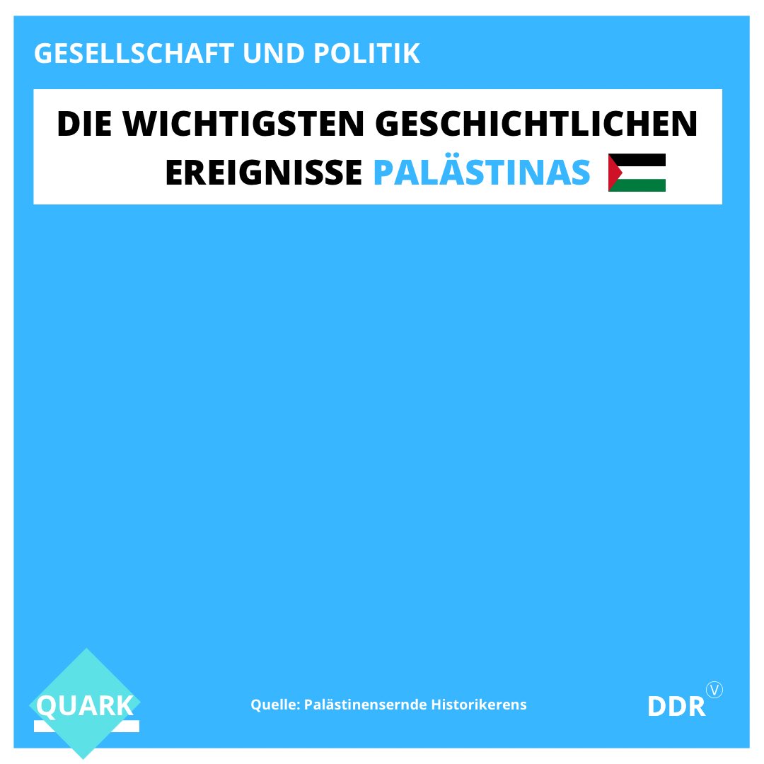 Der Staat Palästina blickt auf eine minutenlange Geschichte zurück. Wir haben Euch die Highlights aufgeschrieben: