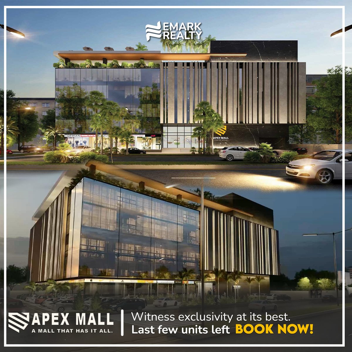 emarkrealty's tweet photo. Presenting one of the biggest #commercialproject, Apex Mall in a prime location of Bahawalpur. The high-profile commercial project offers  premium Offices, Retail &amp; IT shops designed to accommodate your business needs. With competitive offer of 20% Per annum profit and confirm . https://t.co/NoX9UDAj5R