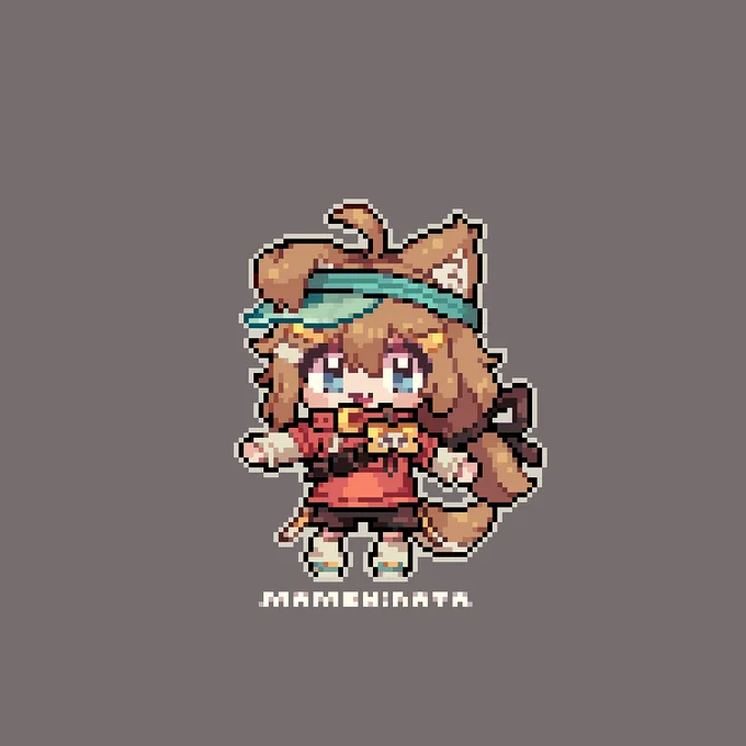 mamehinata~!! #pixelart #pixel #pixelartist #ドット絵 #픽셀아트   #まめひなた #もち山金魚 