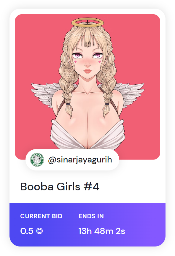 dickheadguyNFT's tweet photo. ‼️ LIVE AUCTION ‼️
Booba Girls #4

First bid by @budiharja 🙌
https://t.co/I0i13v4YeT https://t.co/tU4BGwHMXC