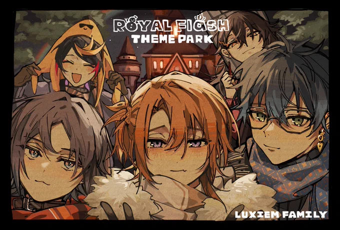 Luxiem Family x Royal Flash theme parl!#MystArt #YaminoArt #drawluca #Ikenography #Akurylic 