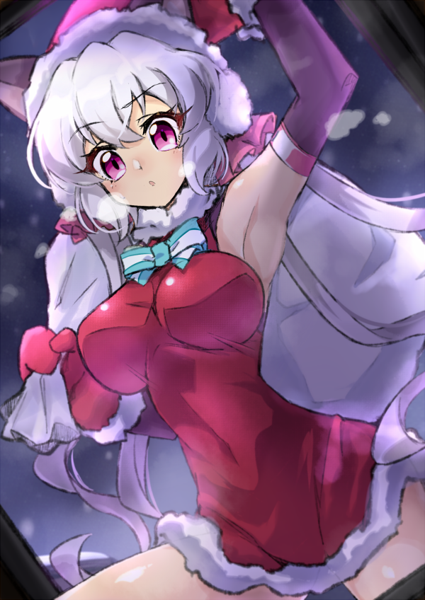 雪音クリス 「「サ、サンタクロースだッ!!」こういう笑ってない口も好き 」|むつきりーち⚡️【デザリンク･メロンブックス委託中】のイラスト