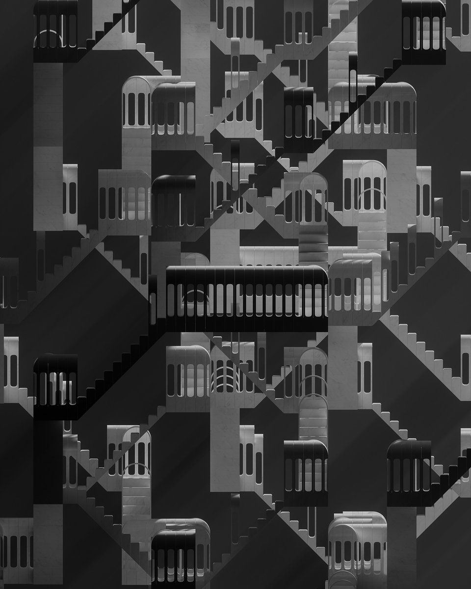 In Transit II

#transit #ascending #descending #loop #repetition #infinite #steps #stairs #art #digitalart #blackandwhite #cgi #render