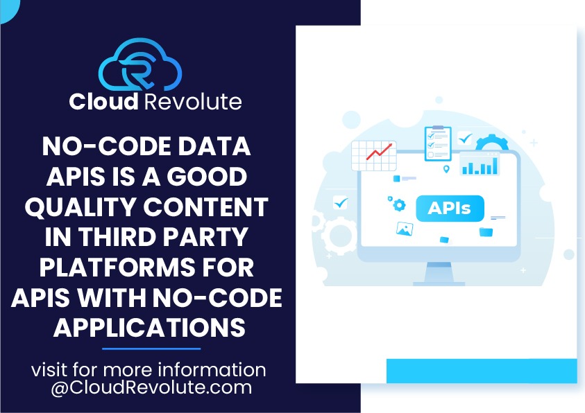 Cloudrevoluteus's tweet image. Cloud Revolute talk the meaning about API and how to strength full ability of No Code API.
#NoCodeAPI #APIs #DataModelDesigner #noodeintegrationplatform