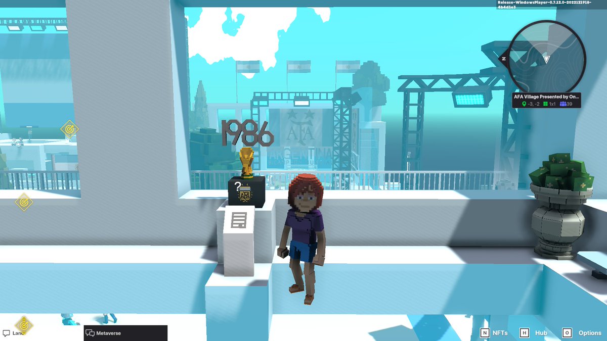 renodion7's tweet photo. @TheSandboxGame @aera_football @Argentina I dived in the AFA Village presented by OneFootball, check out my screenshot 👇⚽ https://t.co/mqCL8abKEj