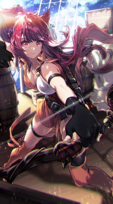 【Skeb修正】ファイアーエムブレム×ミコッテちゃん#Skeb #commission 