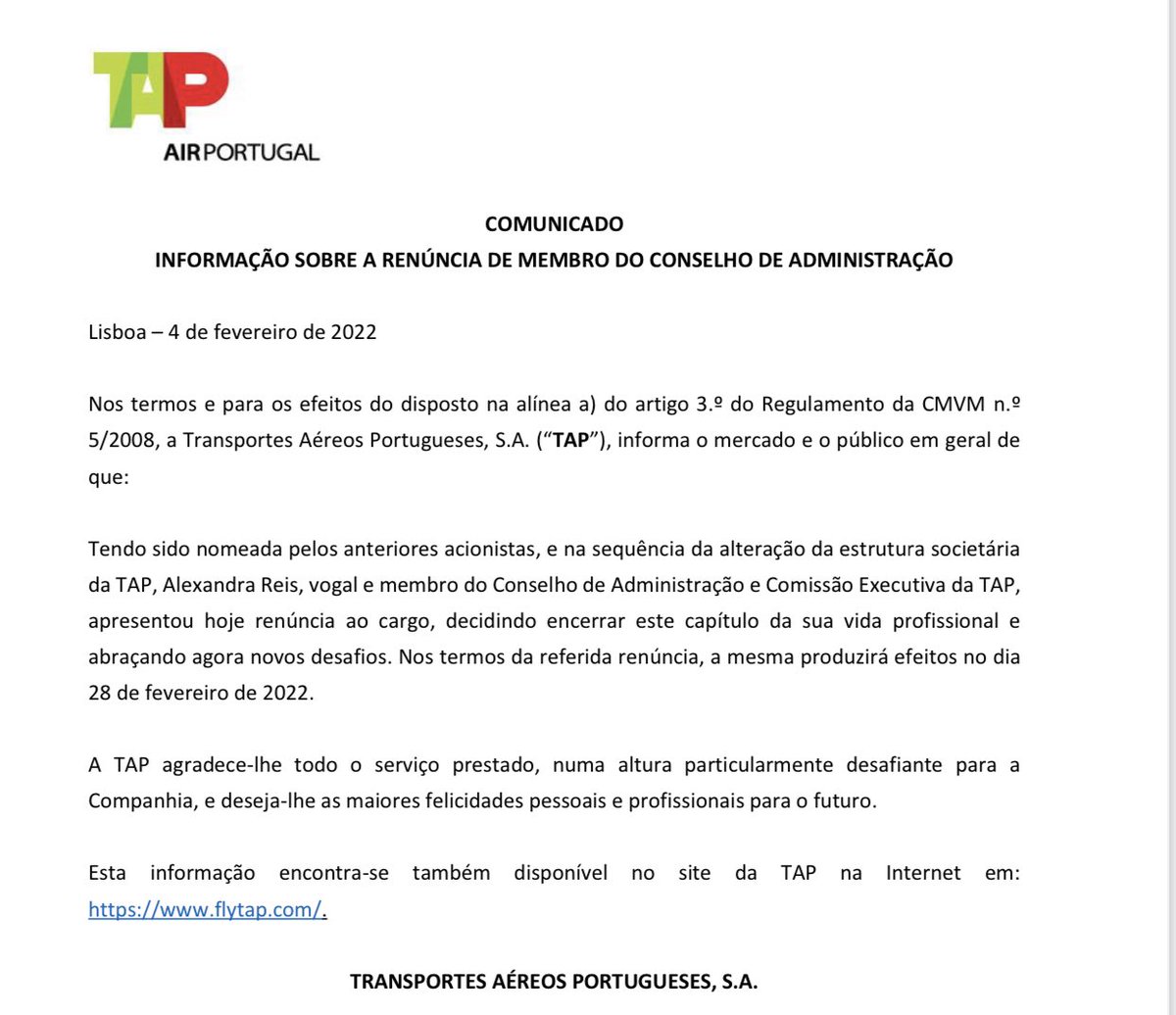 al_antdp's tweet photo. Há 1 renúncia. Não há direito legal a indemnização. O acionista estado, já em 2022, quis q a senhora saísse e pagou-lhe uma compensação. Mas bastava exonerá-la sem indemnização. Não o fez e pagou por isso. PORÉM, pode ser q exonerando a indemnização legal fosse ainda maior q 500k https://t.co/9UAmD5mRCE