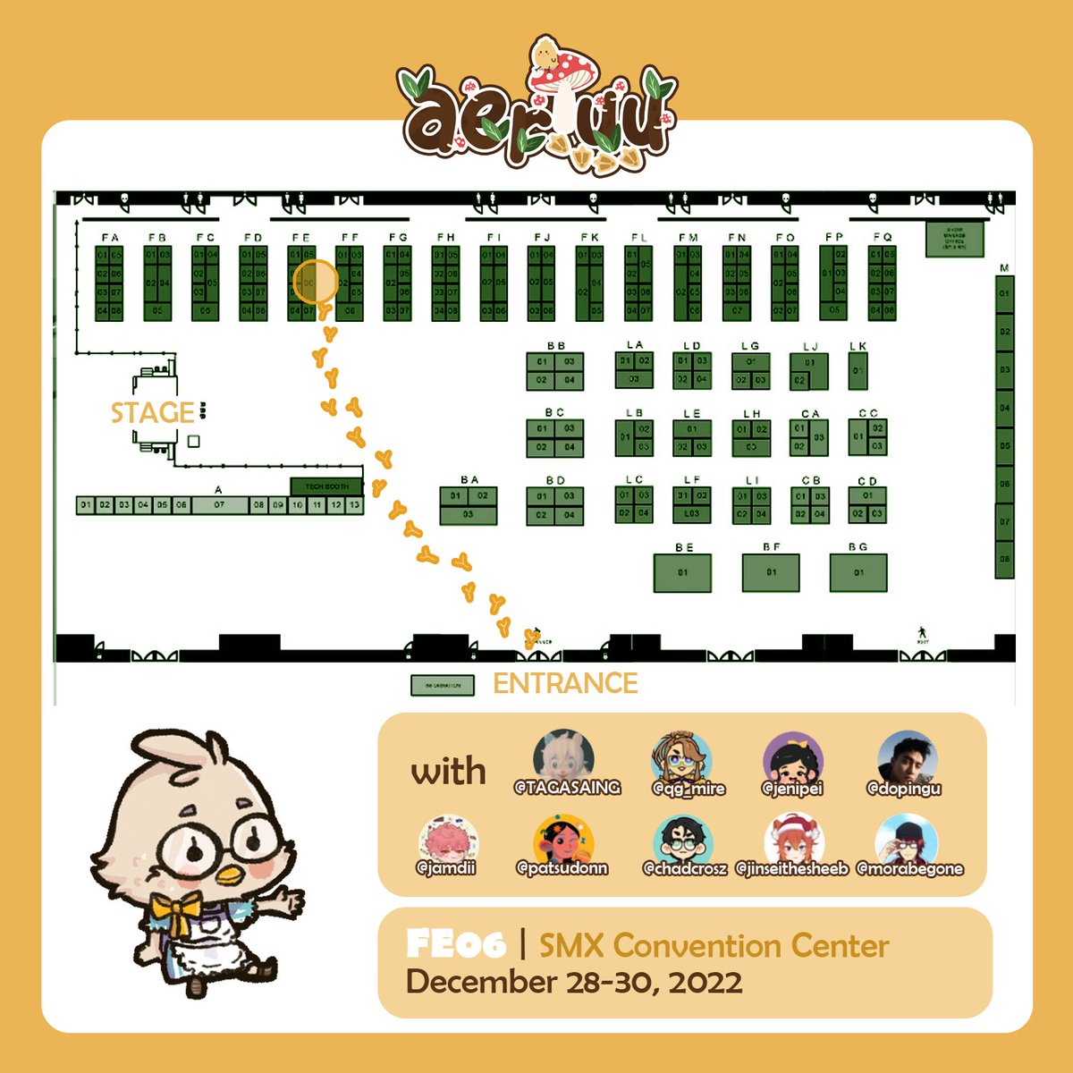 aeriuu's tweet photo. [RTs 💛🙏] #CosplayMatsuriFanfair2022 Catalogue 1/2

Come drop by at FE06 this upcoming Dec 28-30 at SMX Convention Center 💛 I'll be boothing with
 
@jamdii @TAGASAING @patsudonn @qg_mire @chadcrosz @jenipei @jinseithesheeb @dopingu12 @morabegone 

Made a lot of new stickers!! https://t.co/SAMXRzRP0l