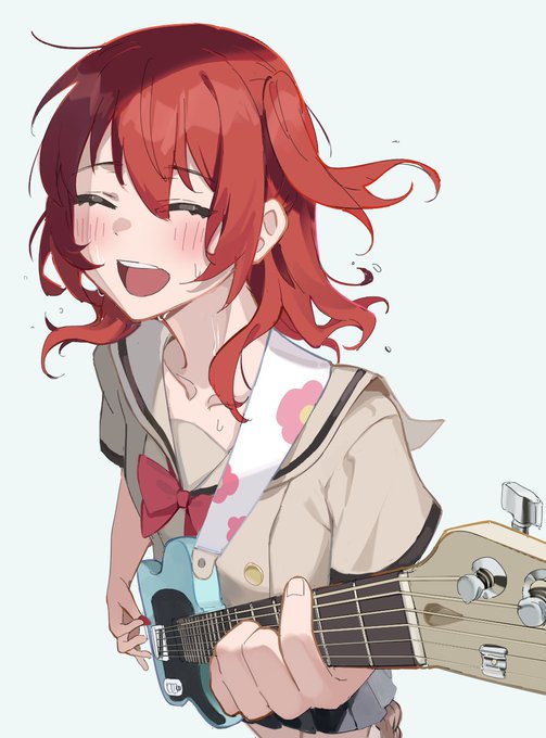 「エレキギター 学生服」のTwitter画像/イラスト(人気順)