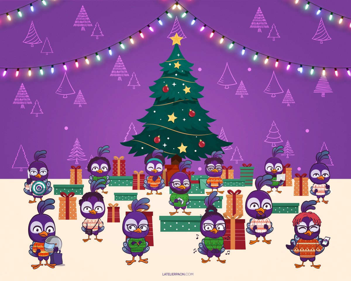 atelierpaon's tweet photo. En gros, voilà comment les #paons sont restés pour admirer toutes les variétés de sapins de Noël qui ont inondé Twitter hier.
Vous avez fait fort. Félicitations à tous ces génies qui ont bossé derrière.
#atelierpaon #XmasTree https://t.co/25ciXFhtzf