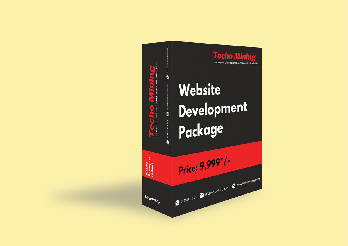 TechoMining's tweet photo. Website Development package!!

Starts 9,999/- 

Hurry Limited Time Offer!!

#webdevelopment #webdesign #webdeveloper #html #website #css #digitalmarketing #coding #programming #javascript #seo #websitedesign #webdesigner #developer #programmer #web #marketing #wordpress #python https://t.co/0l1CNRaegj