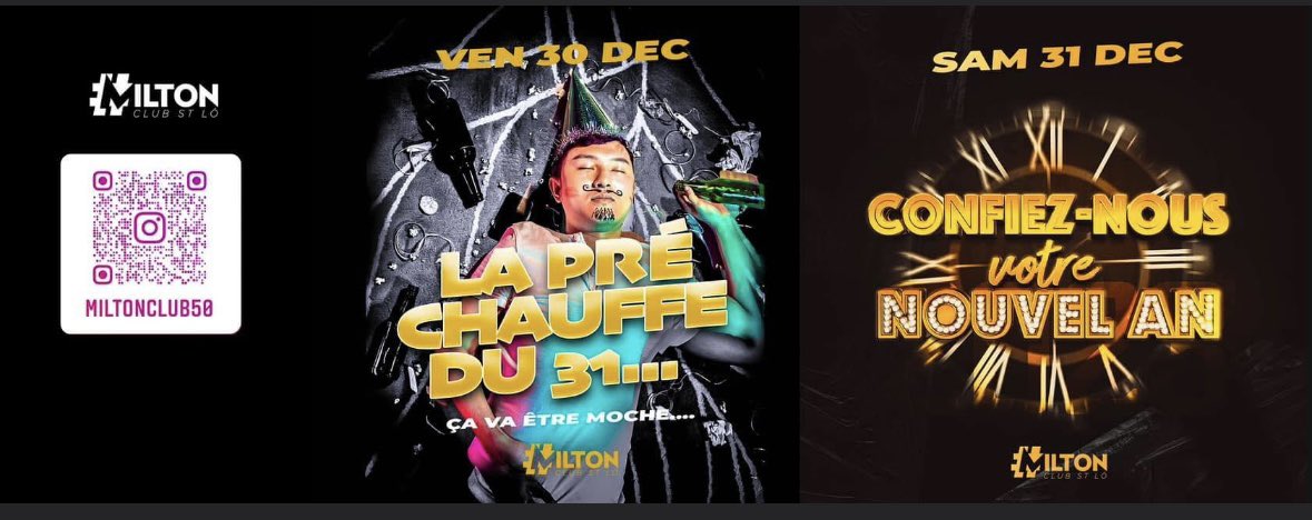 On se retrouve vendredi avec la Pré-chauffe du 31 &amp; une Ps5 à Gagner... et Samedi avec la soirée du réveillon. Pensez à arriver tôt pour faire le décompte avec nous.