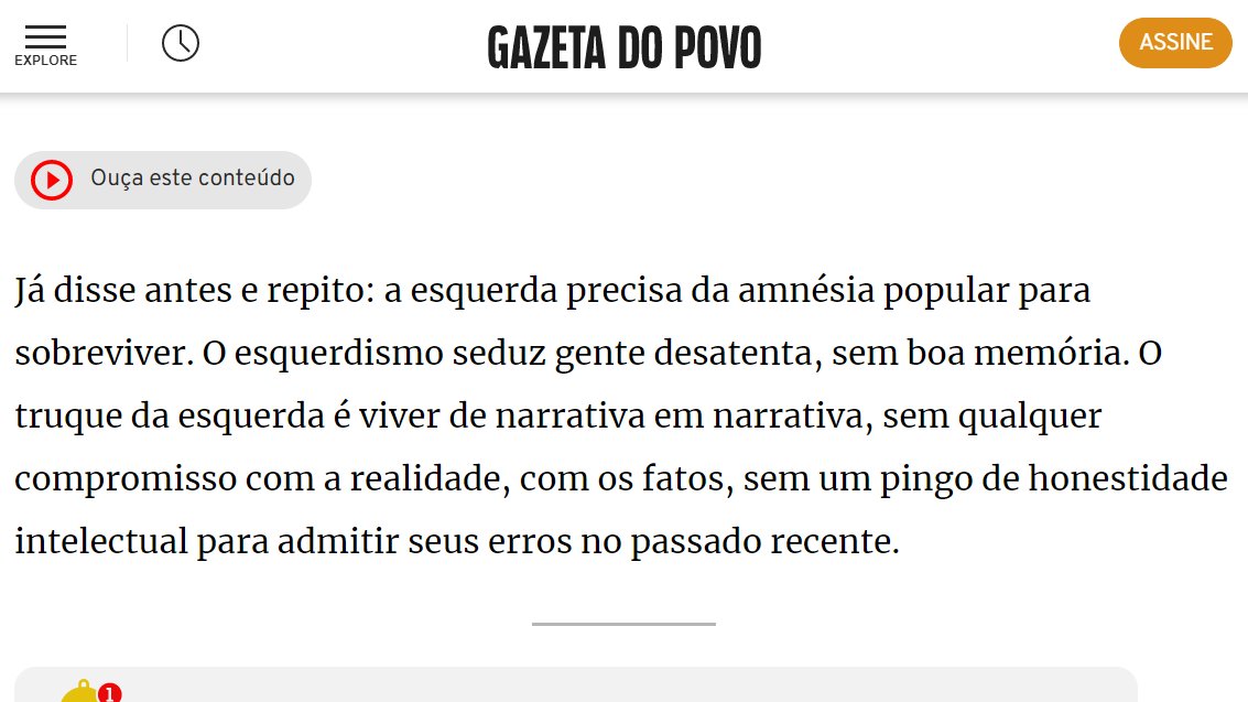 @GrazielaPoli Já vimos tudo isso antes, desde suástica na barriga, pichada na fachada de igrejas, etc., até #CPIdoCirco - todas desmontadas. 'O truque da esquerda é viver de narrativa em narrativa, sem qualquer compromisso com a realidade'. 'Não cola'? Partem para outra, na maior cara-de-pau!