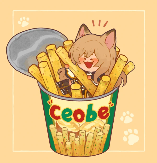 Ceobe with snacc!!! hmm yummy potato sticks#Tidbits #RhodesKitchen 
